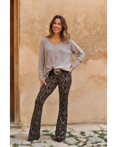 Pantalón Flare Brown