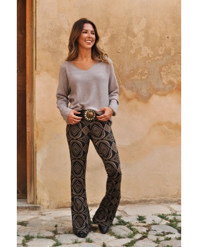 Pantalón Flare Brown