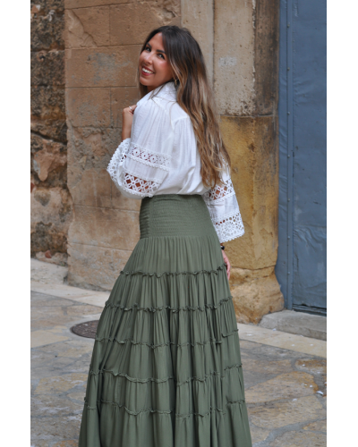 Green Eira Skirt