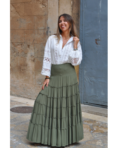 Green Eira Skirt