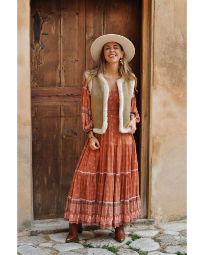 Vestido Denisse Camels