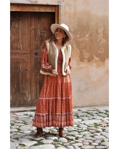 Vestido Denisse Camels