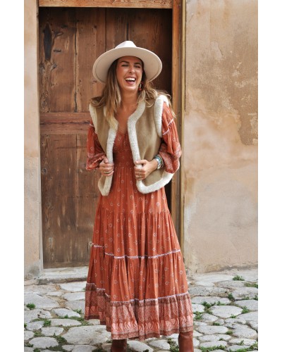 Vestido Denisse Camels