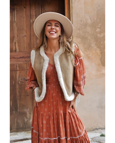 Vestido Denisse Camels